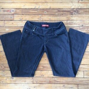 GUESS flare jeans dark blue size 29 wide legs sexy denim